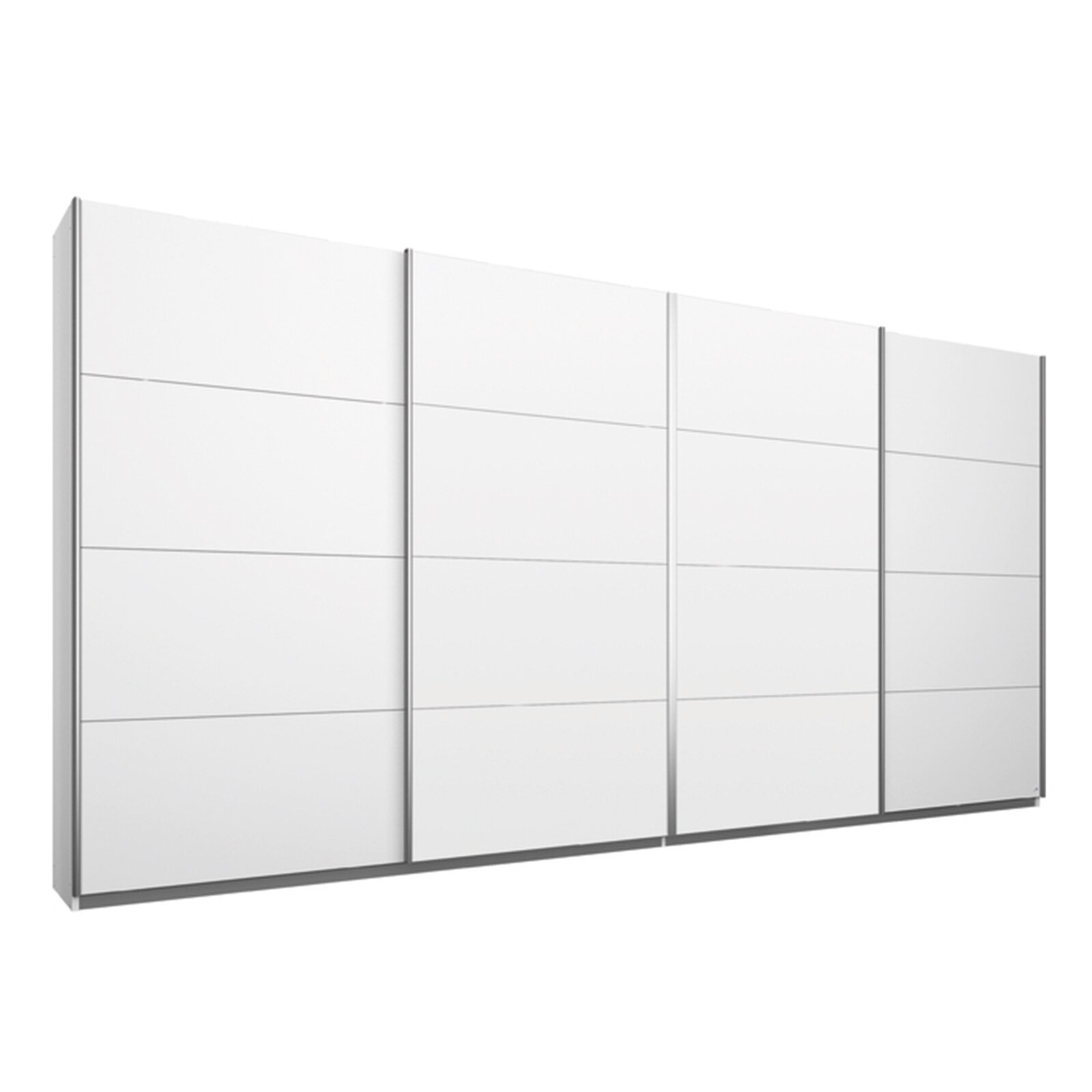 Schwebetürenschrank - alpinweiß - 4-türig - 360x211 cm