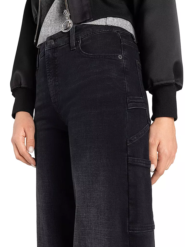 CAMBIO Jeans Flared Fit ALIA schwarz