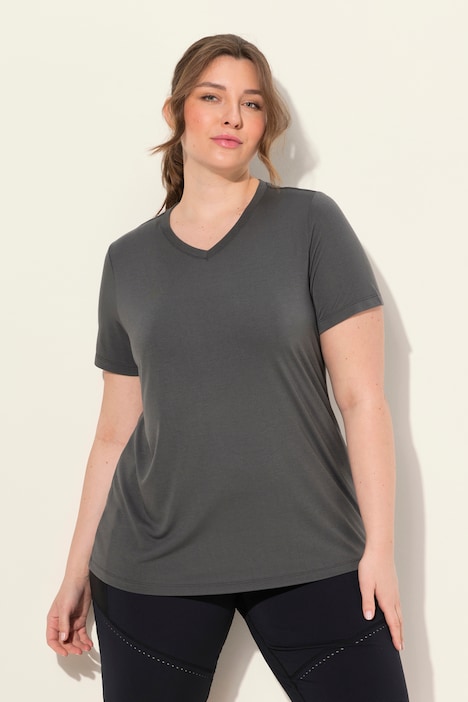 Funktionsshirt, antibakteriell, V-Ausschnitt, Halbarm