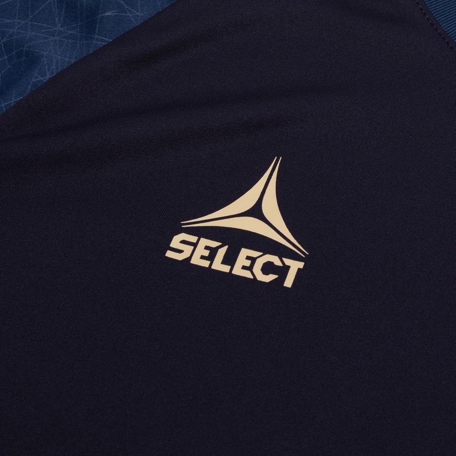 Lyngby BK T-shirt d'Entraînement Elite - Bleu Marine/Beige