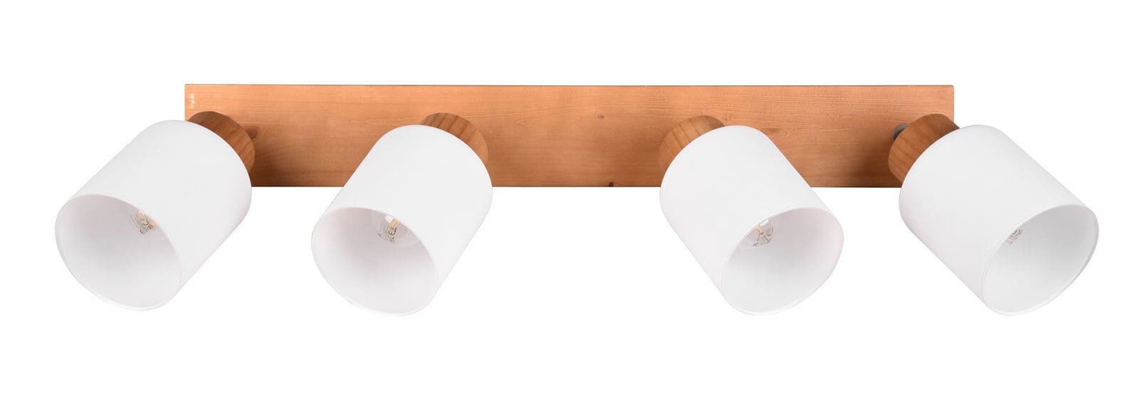 Deckenlampe mit 4 Spots Assam Naturfarbig LED 60x21x10cm