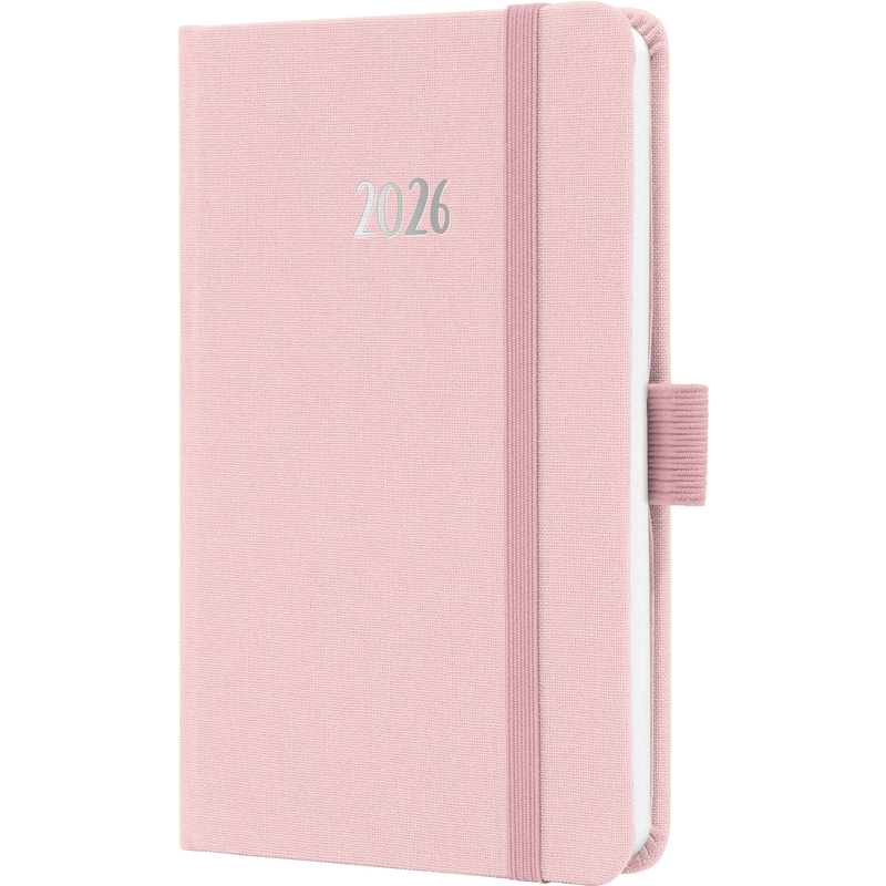 Jolie Agenda 2026 Soft Rose, 1 Woche / 2 Seiten, hellrosa