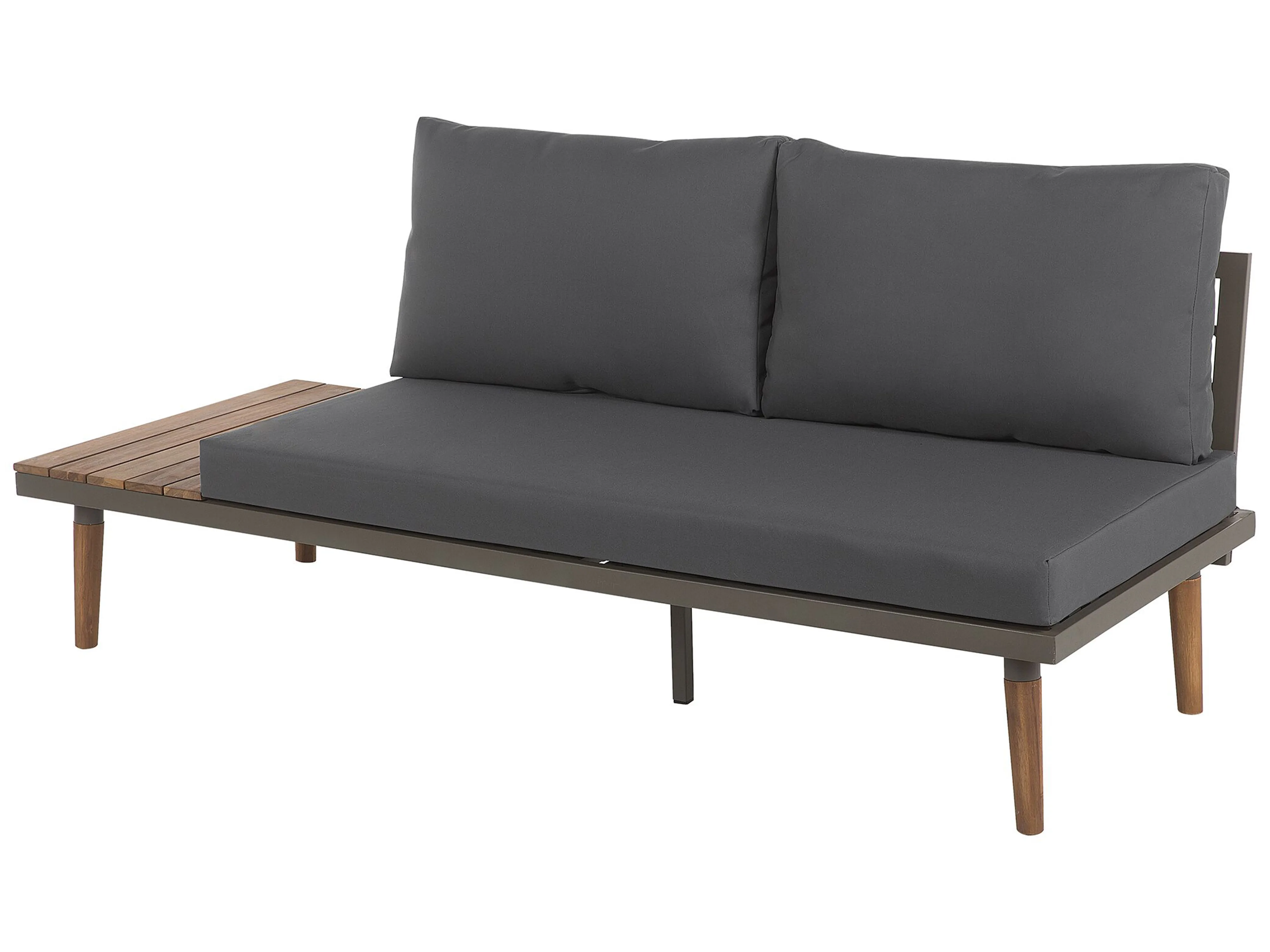 Tuin hoekloungeset met tafel 5-zits CORATO Acaciahout Grijs