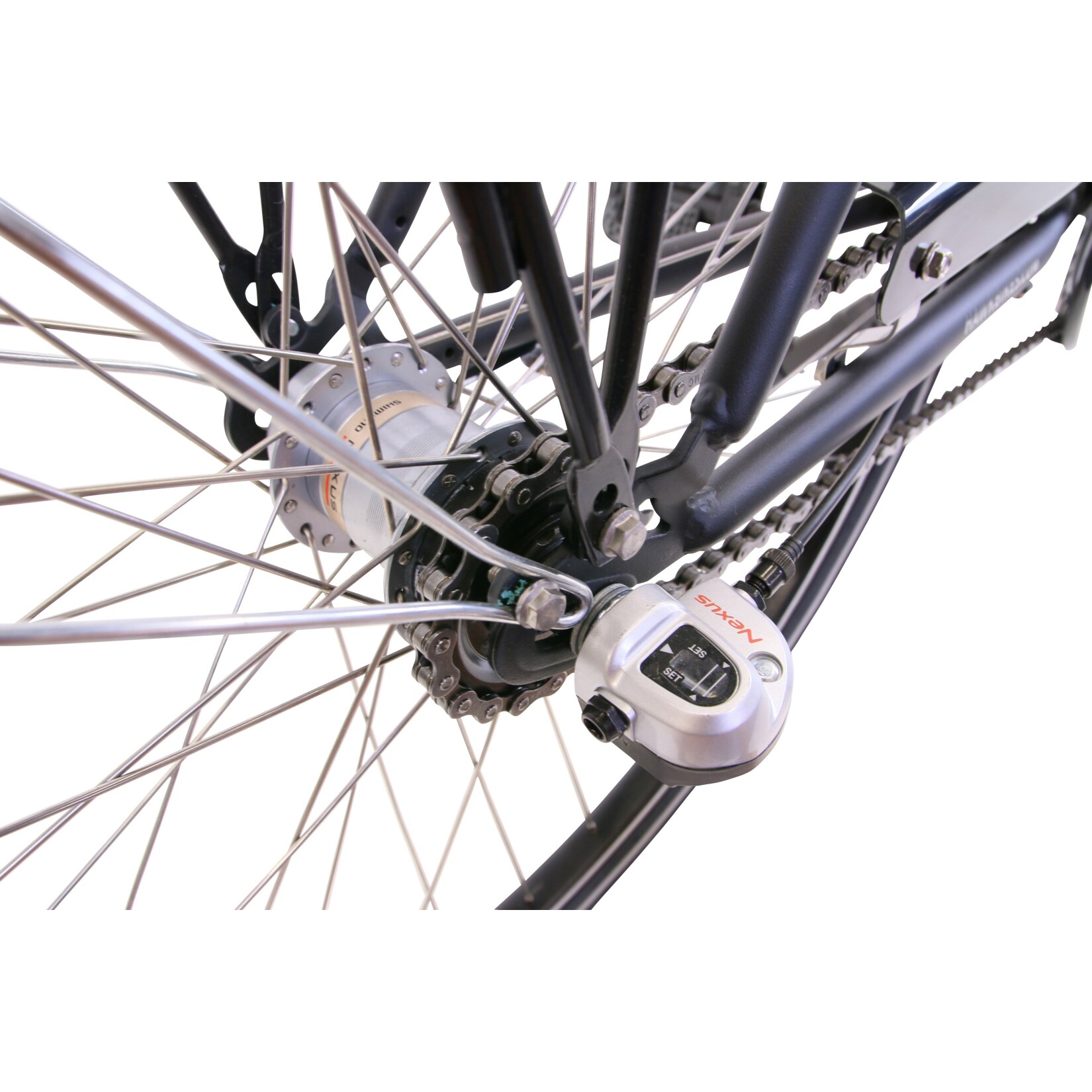 HAWK City Wave Premium Plus Black Damen 26 Zoll - Fahrrad mit 3-Gang Shimano Nabenschaltung, Beleuchtung & Ergogriffen