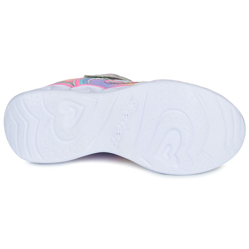 Skechers - HEART LIGHTS RAINBOW LUX Plata / Rosa