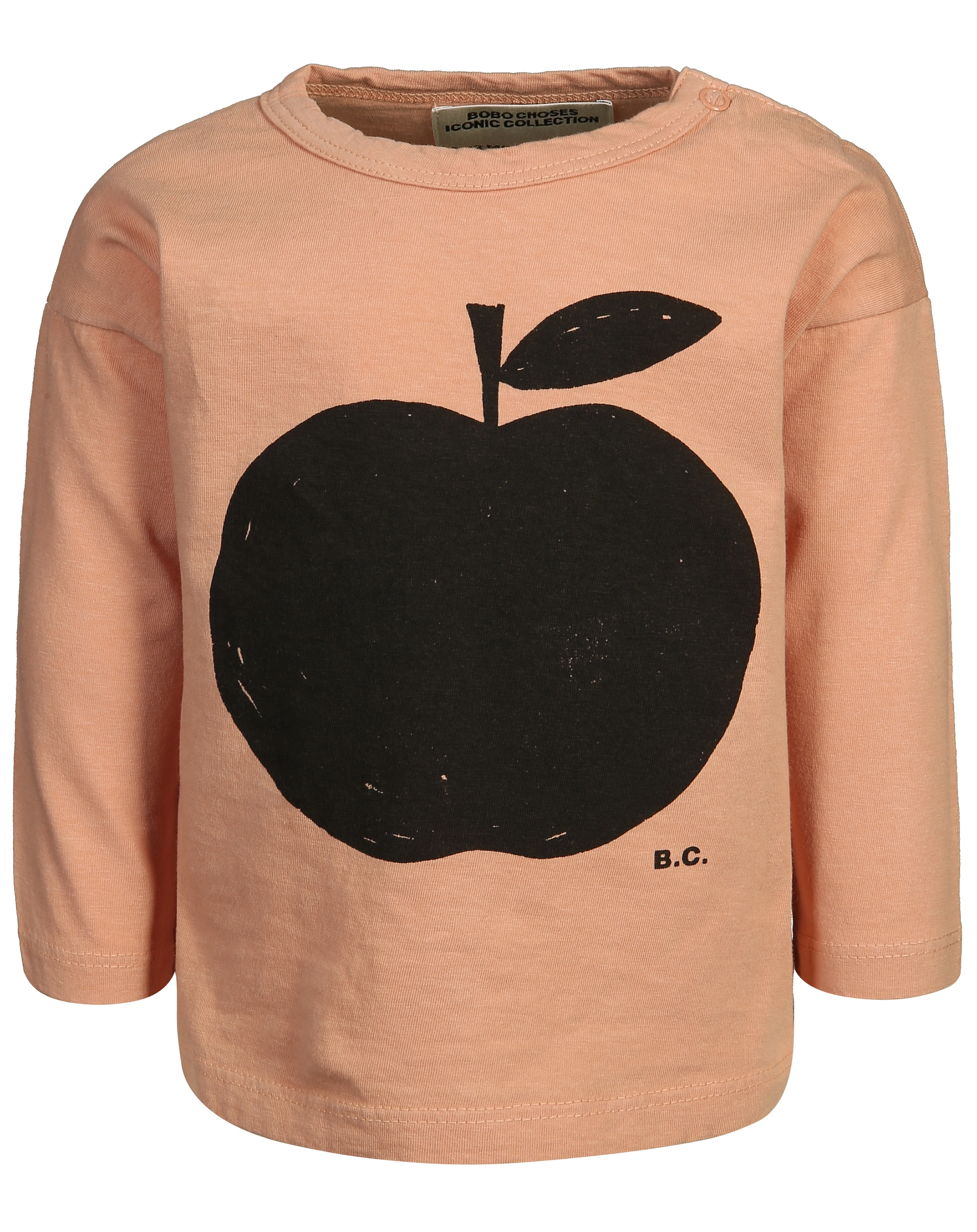 Langarmshirt BABY - APFEL in caramel