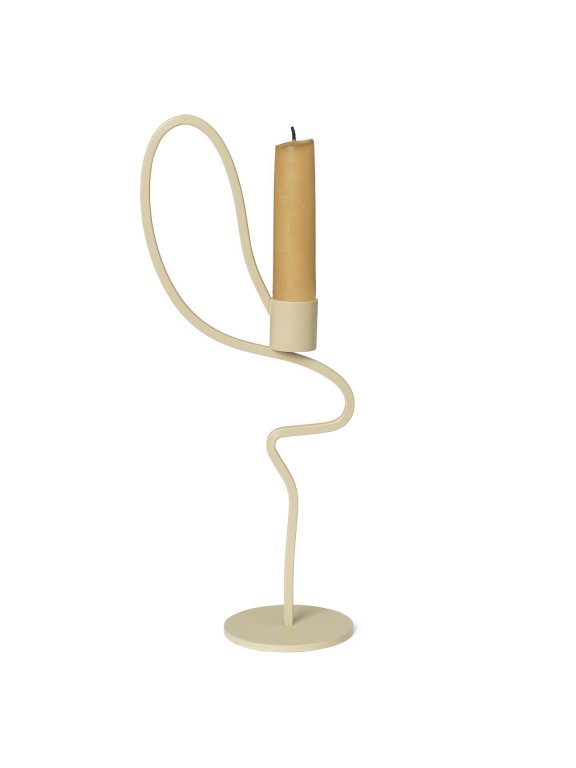 Ferm Living Valse kandelaar high cashmere