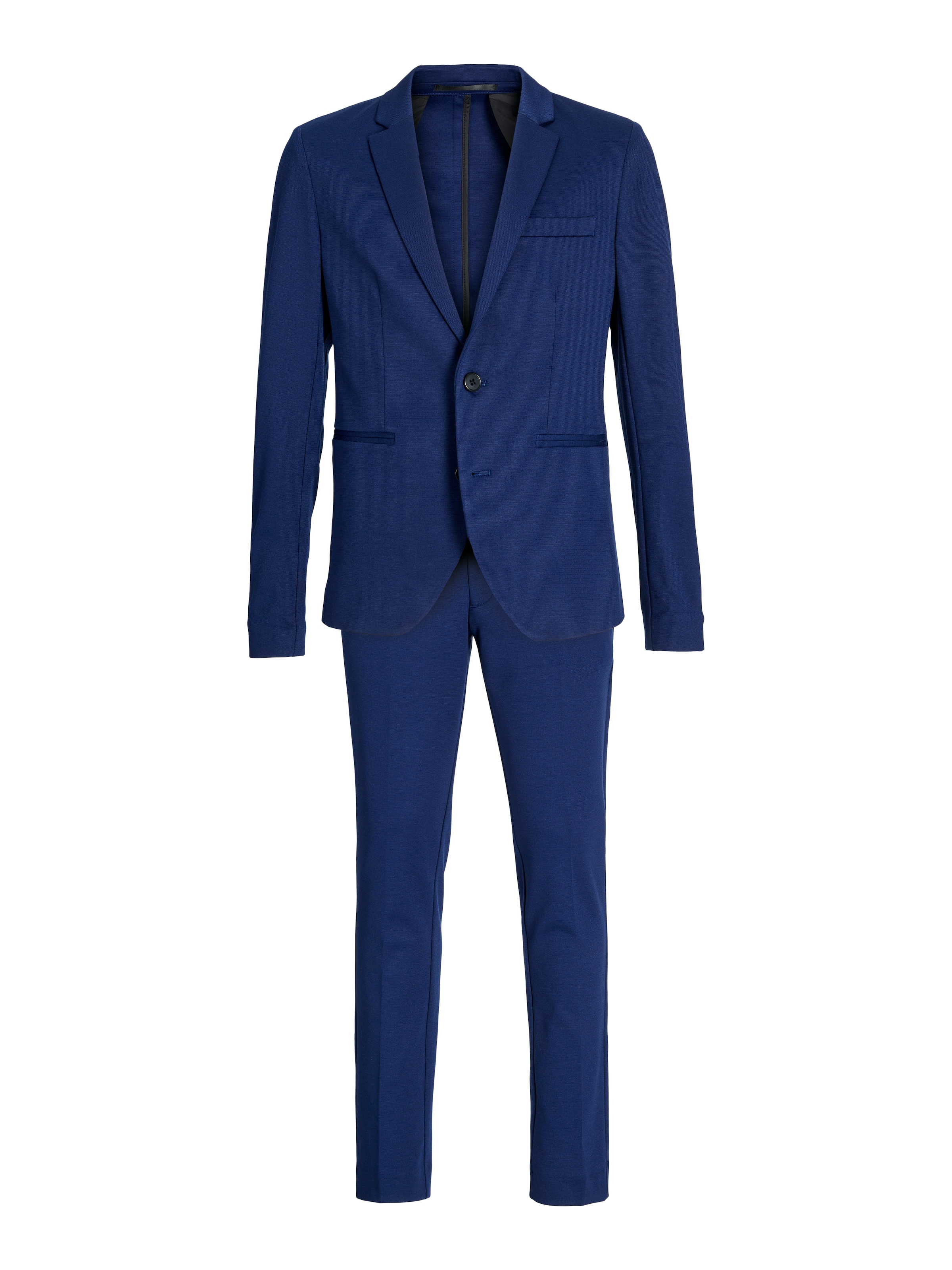 Jack & Jones Junior Anzug »JJEJAXON sorgt für stylischen Look mit optimaler Passform« Set, 2 Stk. tlg. slim fit unifarben, modisch, slim fit, Jersey, Reverskragen