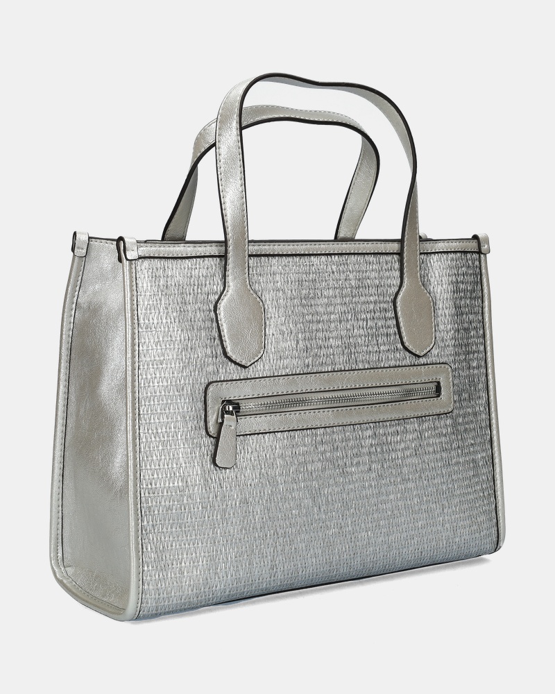 Guess Silvana 2 Compartment Tote Handtas  - zilver