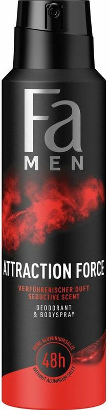 FA - Men Attraction Force - Deodorant & Bodyspray - Huidvriendelijke Formule