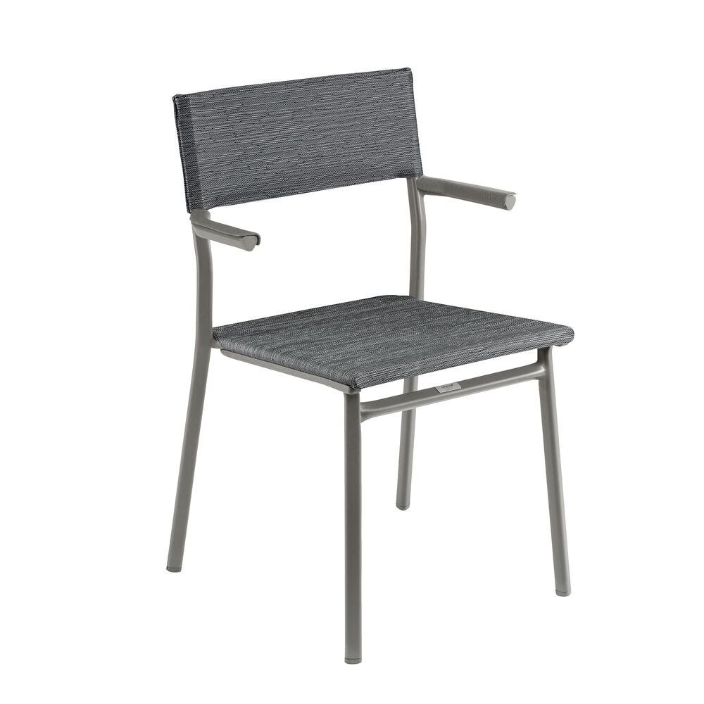 Gartenstuhl Oron Batyline® Duo Grau Obsidian-Titane