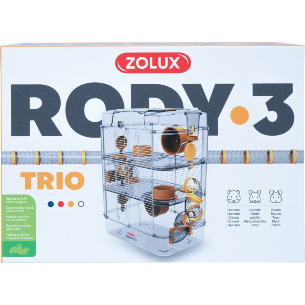 Cage pour petits rongeurs rody 3 trio