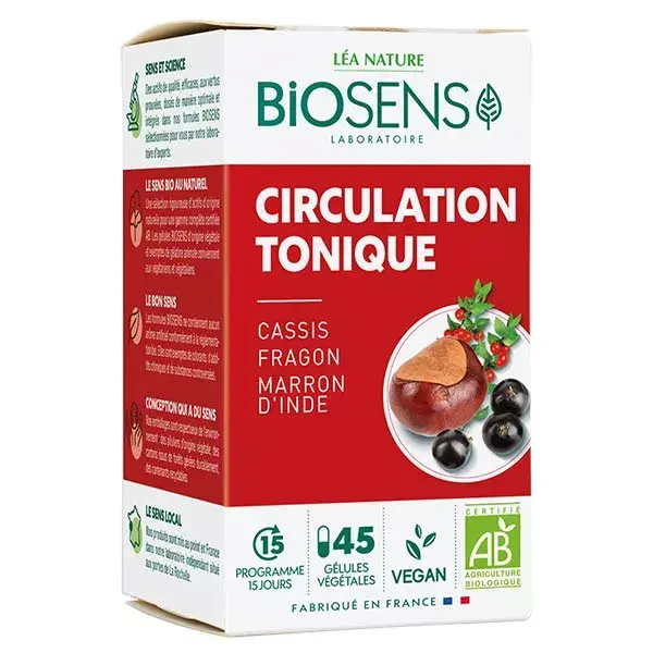 Tônico para Circulação Biosens Orgânico, 45 cápsulas vegetais