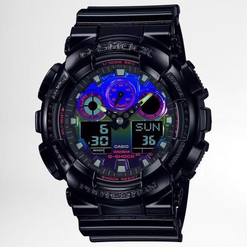 Montre G-Shock GA-100RGB-1AER1AER Noir