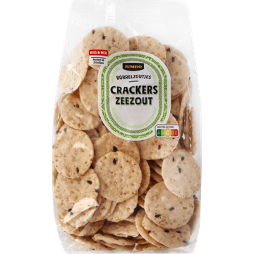 Jumbo Borrelzoutjes Crackers Zeezout 115 g