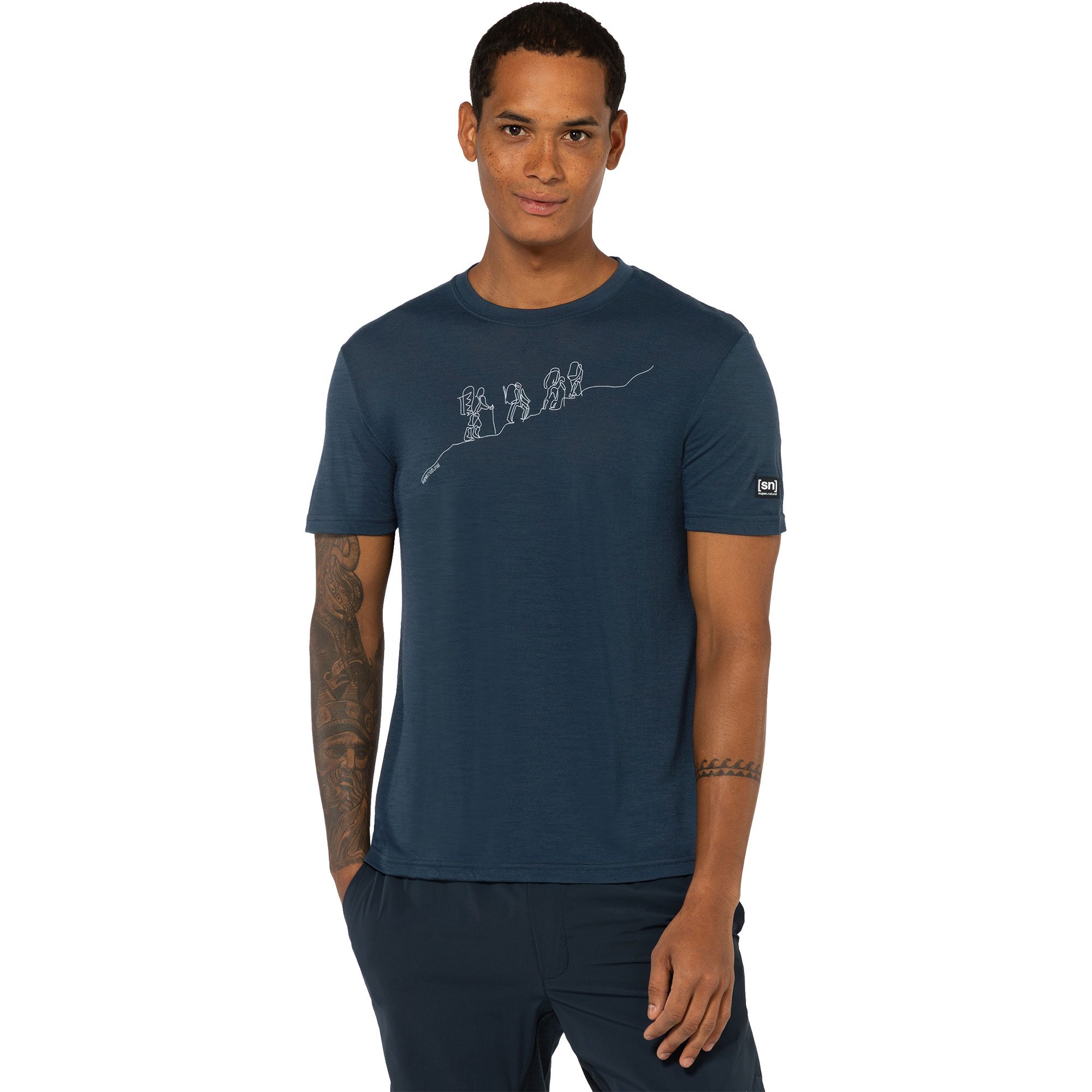 super.natural Hiking T-Shirt Herren blueberry