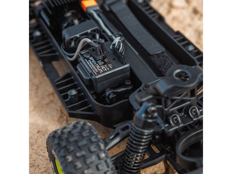 Arrma Desert Truck Mojave Grom Mega 380 Blau, RTR, 1:18 Robuster 4wd mini RC Trophytruck mit Spektrum Technik