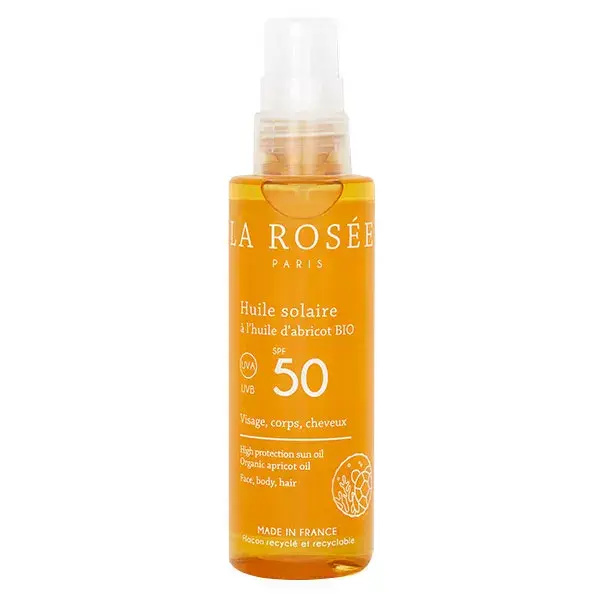 Óleo Protetor Solar La Rosée com Óleo de Damasco Orgânico FPS 50 150ml