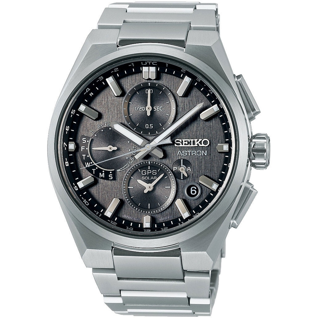 Seiko Astron 5X GPS Solar Dual Time Chronograph 42mm