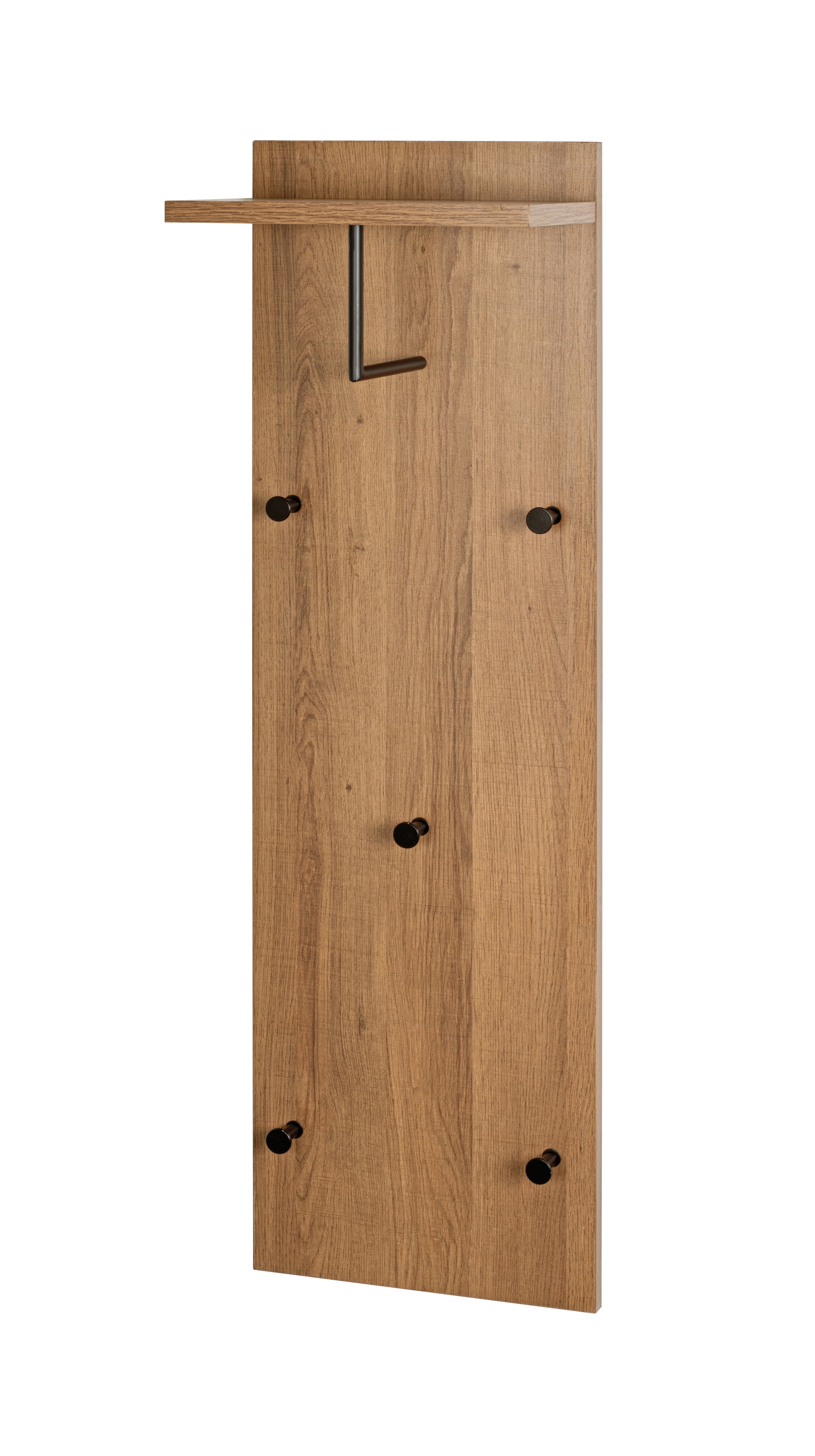 Wandgarderobe 30 x 100 cm braun/schwarz