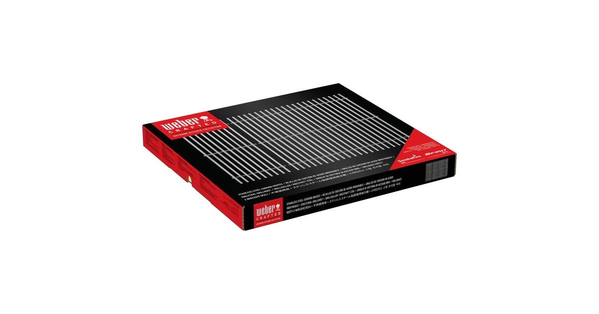 WeberCRAFTED-roestvrijstalen grillroosters   (Roestvrij staal, 2 stuks)