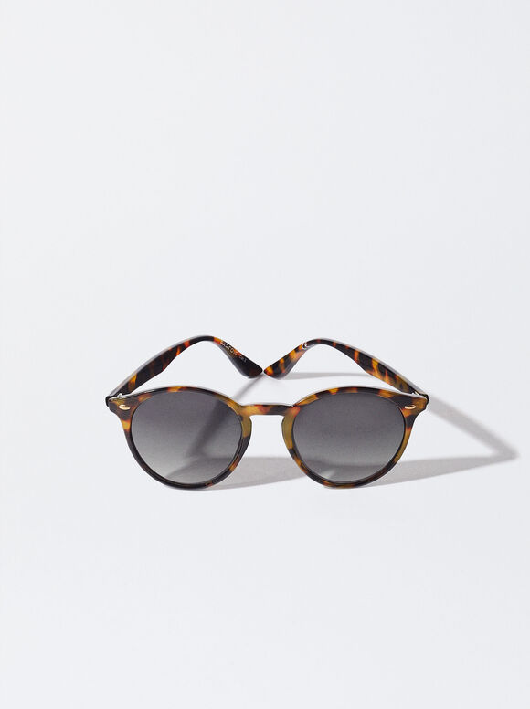Gafas De Sol Redondas - Marrón