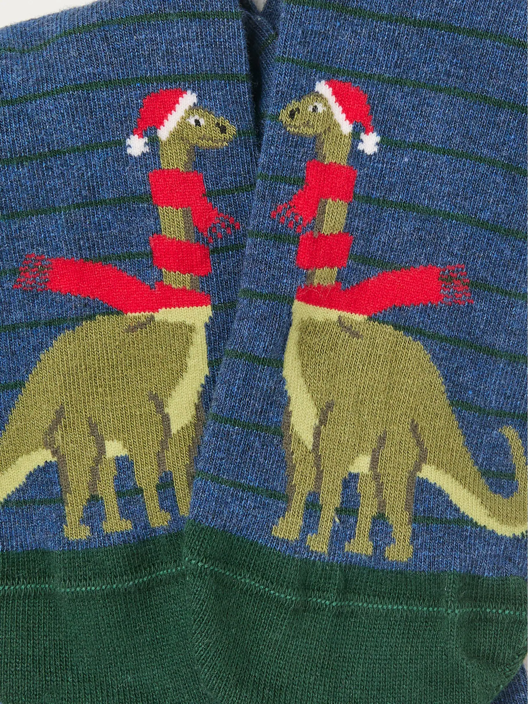 FatFace kerstsokken met dinosaurus