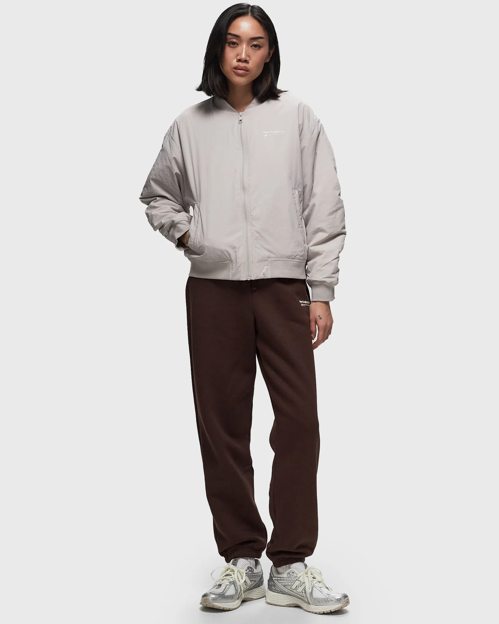 New Balance Linear Heritage Woven Bomber Jacket