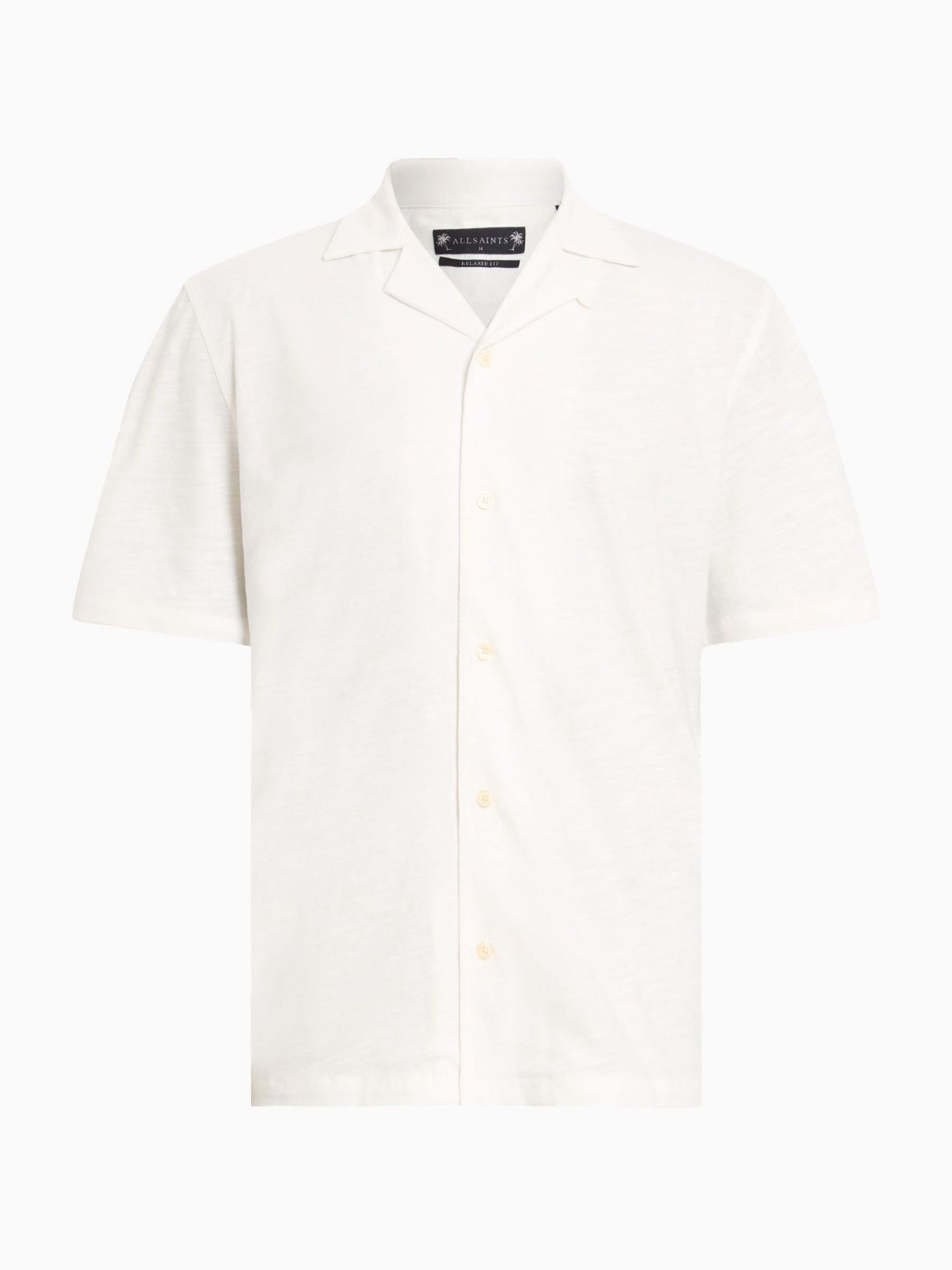 Wit - AllSaints Robson Short Sleeve Shirt