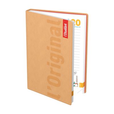 Agenda L'Etudiant Classique - 1 jour par page - 15 x 20 cm - camel - Hamelin