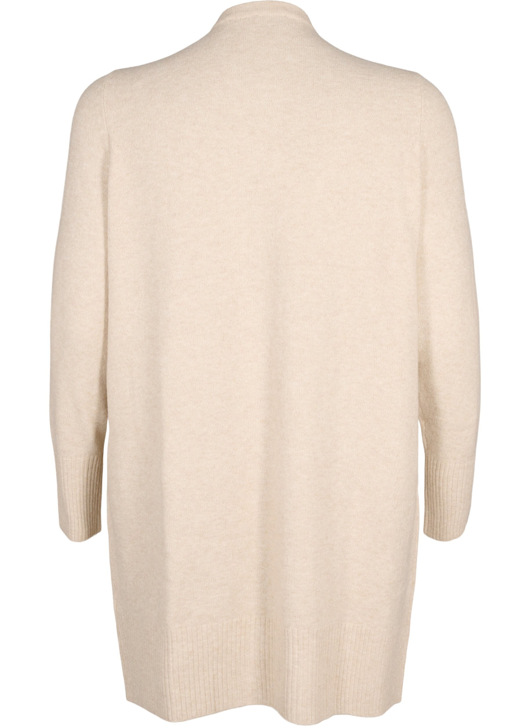 Meleret strik cardigan med lommer