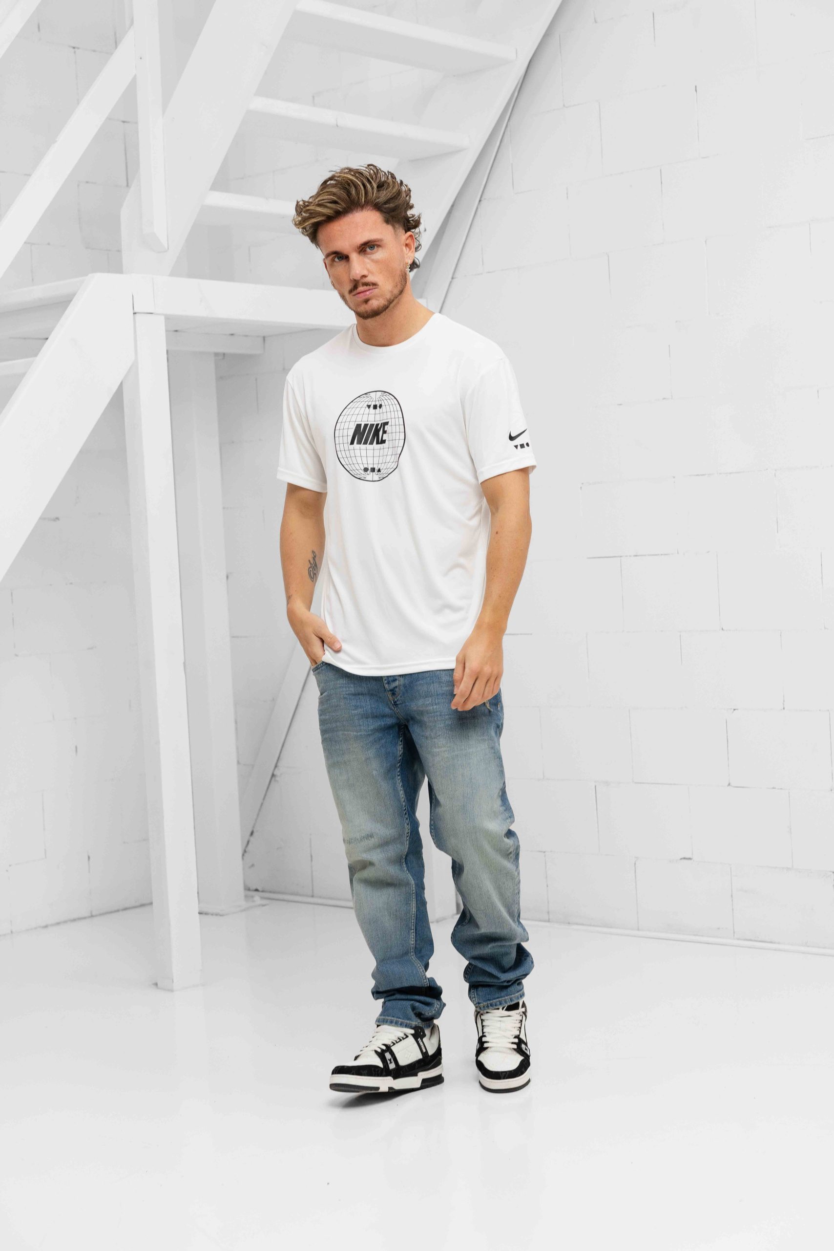 Nike Swim Bicoastal Hydroguard T-Shirt Heren Wit