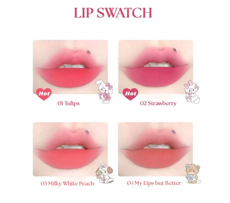 FLORTTE - LIMITED EDITION LIP CRÈME - 4 kleuren