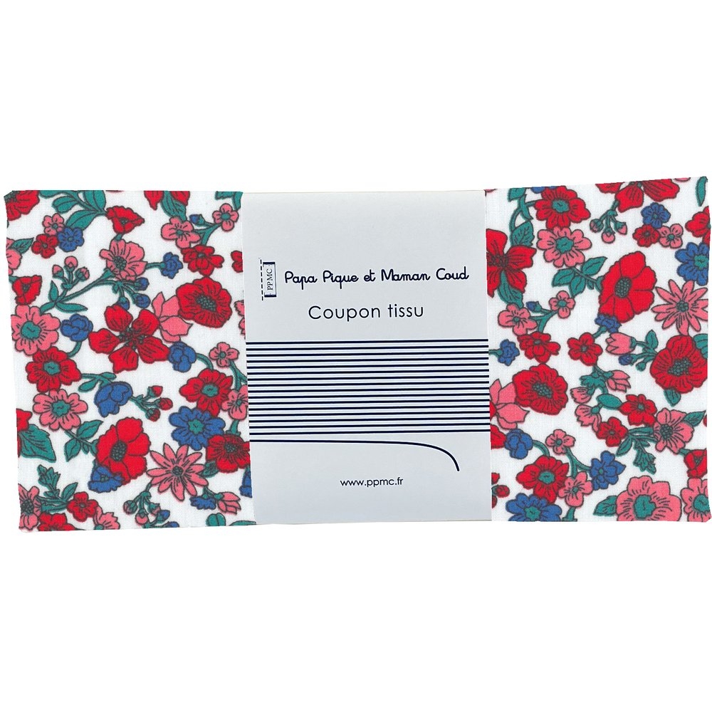 Coupon Tissu 50 Cm Prairie Fleurie