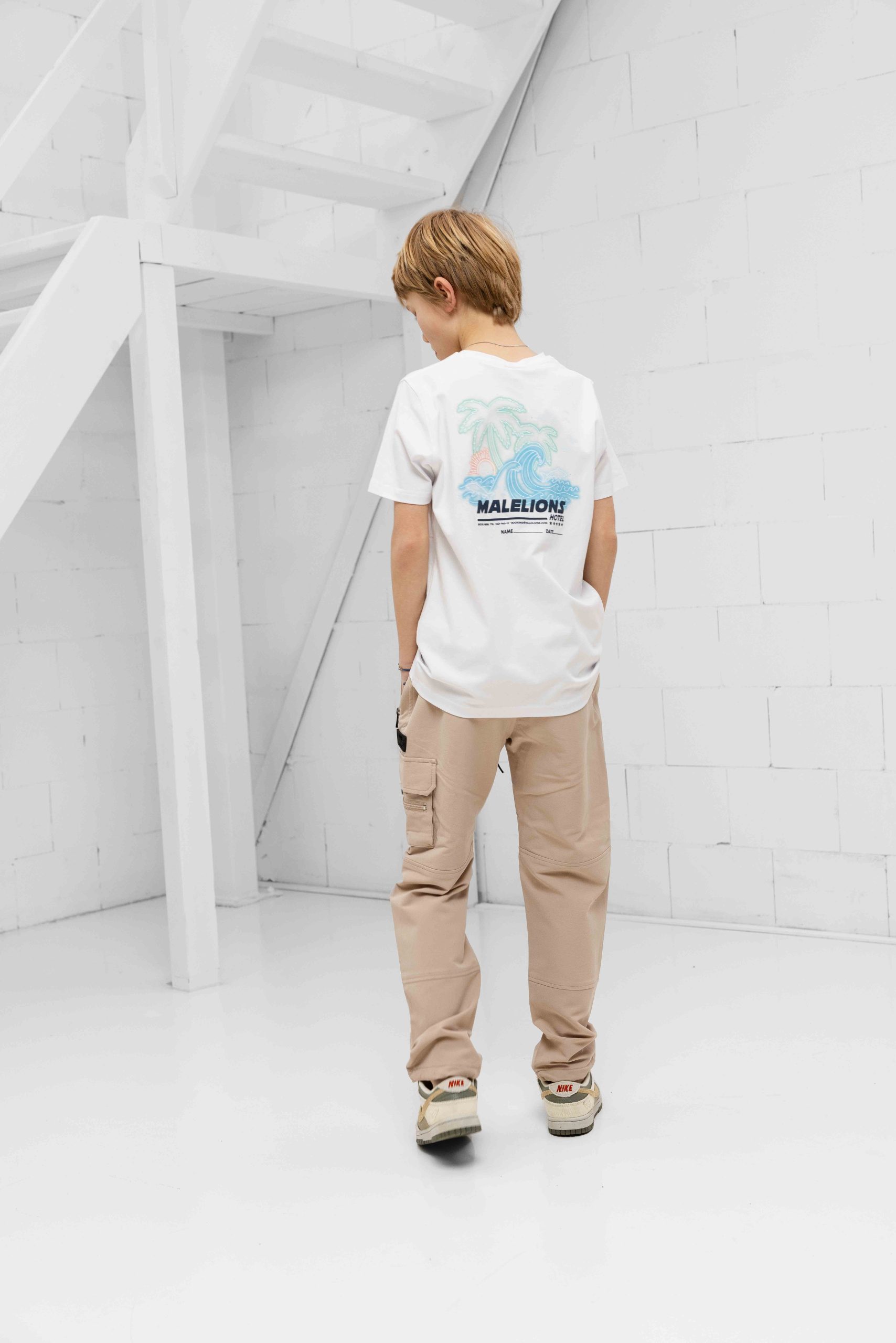 Malelions Paradise T-Shirt Kids Wit