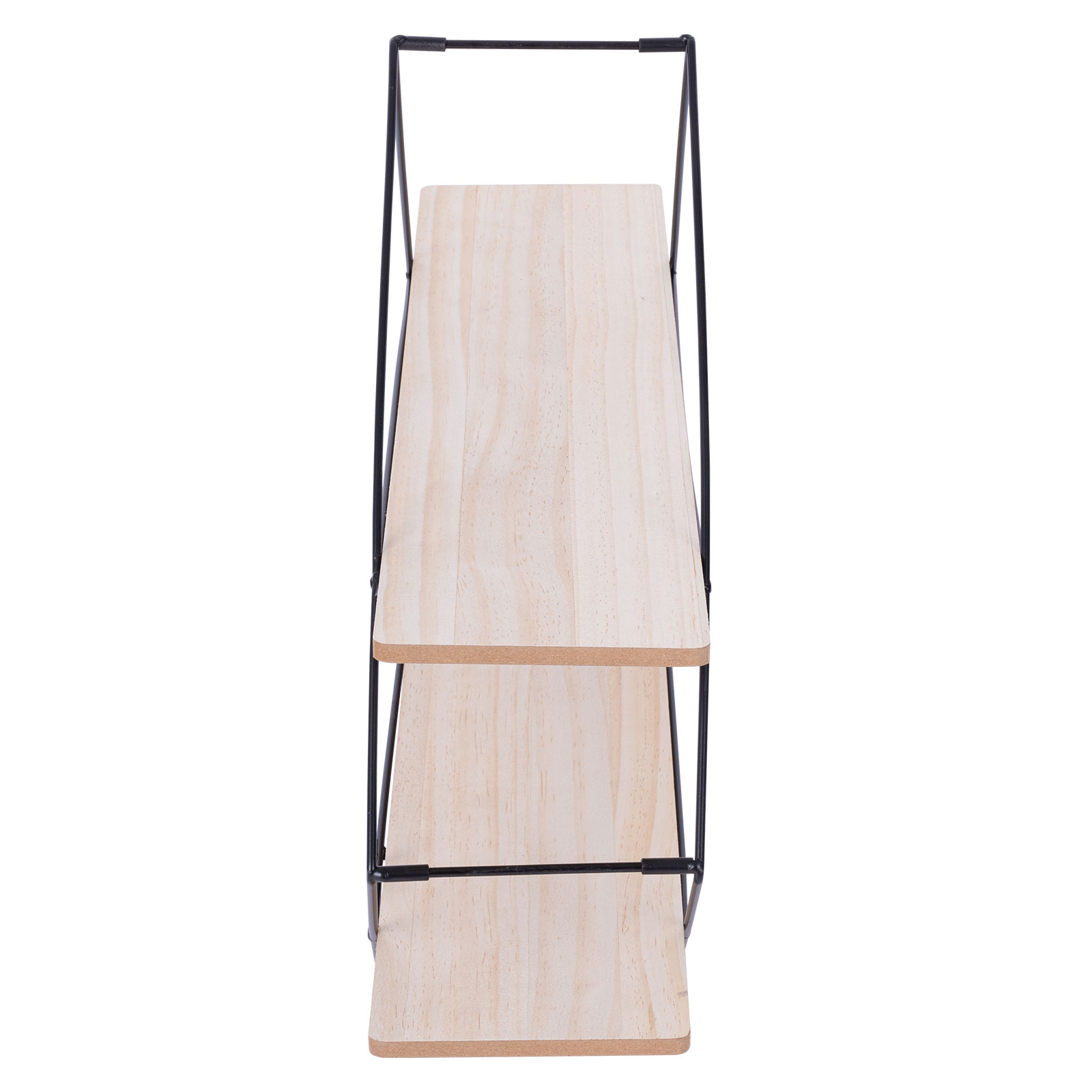 Wandregal - schwarz-natur - 60 cm