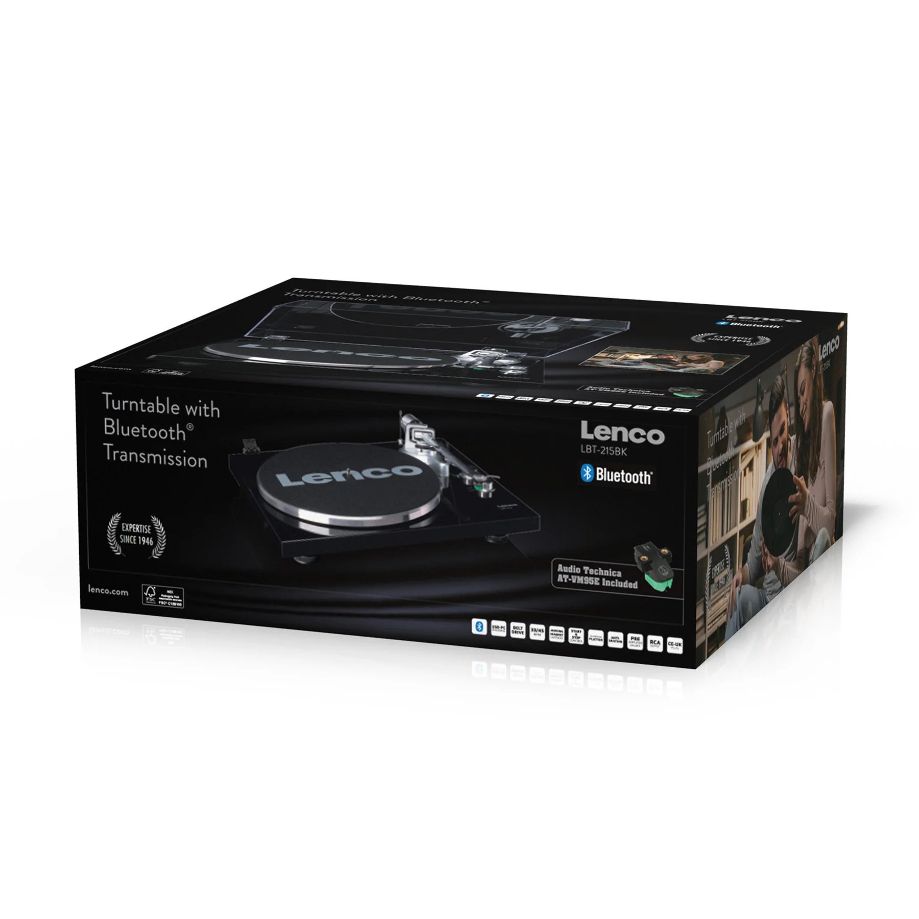 Lenco LBT-215BK platenspeler met Bluetooth