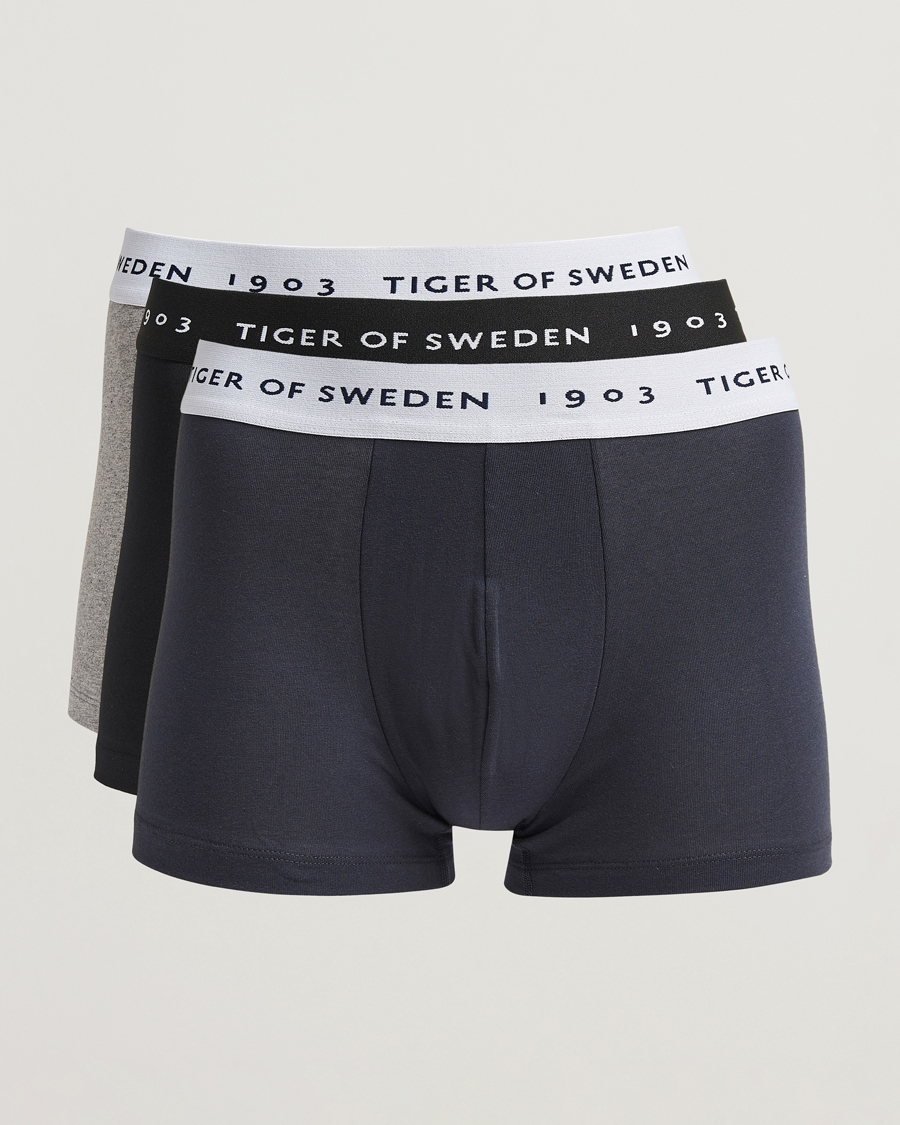 Tiger of Sweden Hermod Cotton 3-Pack Boxer Brief Black/Navy/Grey