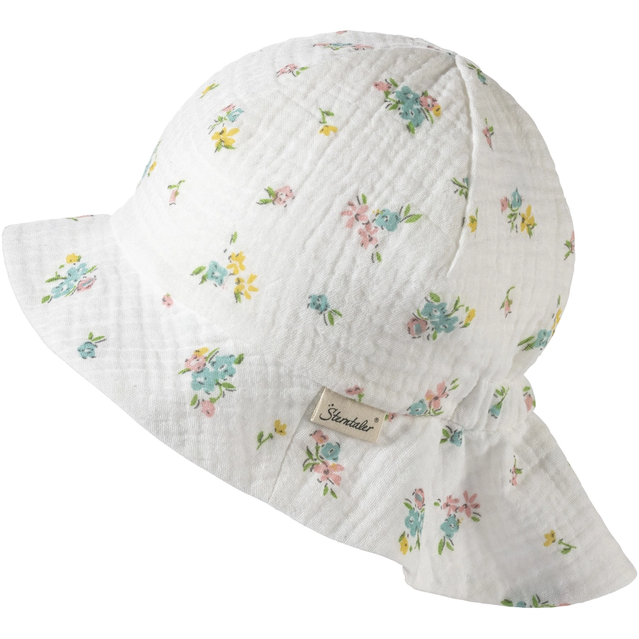 Sterntaler Sonnenhut Blümchen ecru