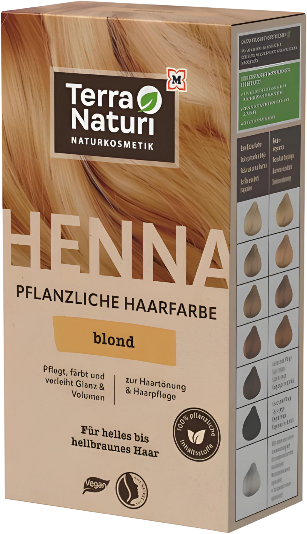 Terra Naturi  Henna Pflanzenhaarfarbe Blond, 100 g