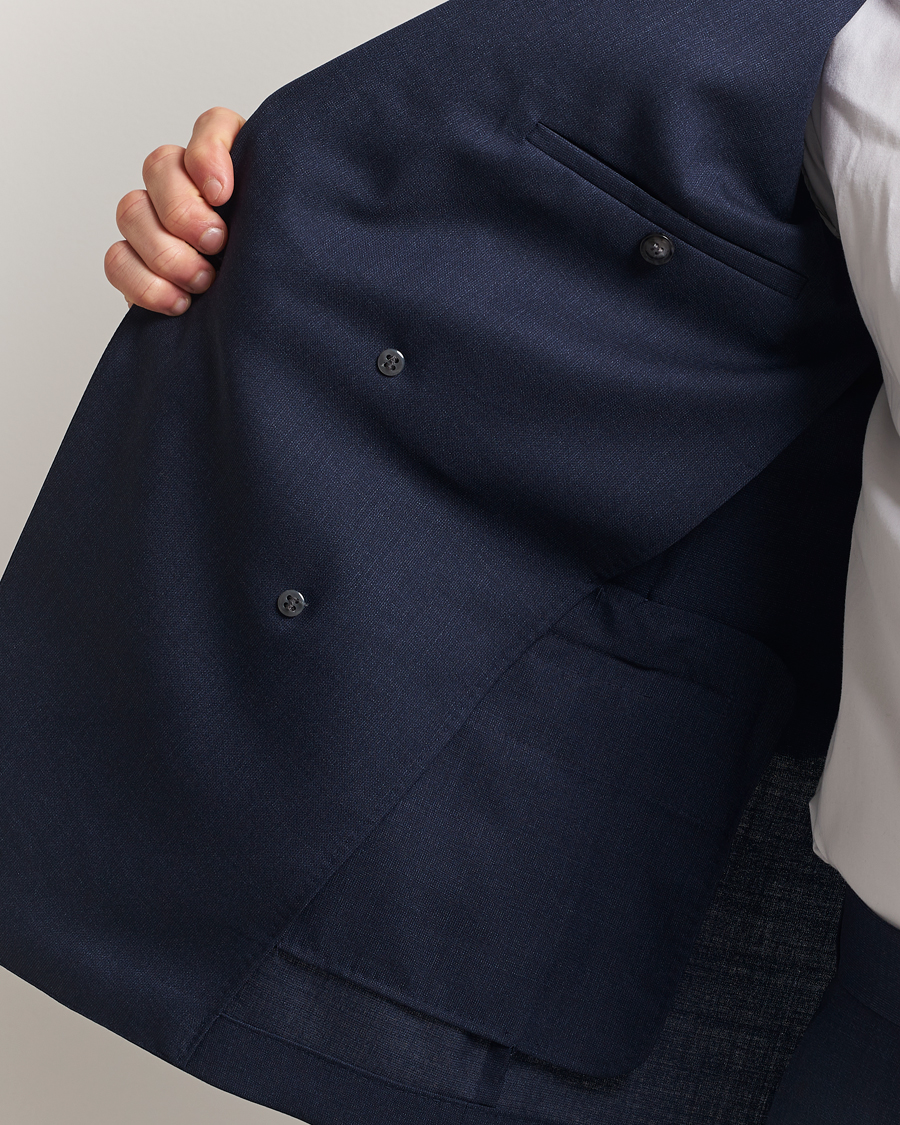 BOSS BLACK Huge Wool Double Breasted Suit Navy