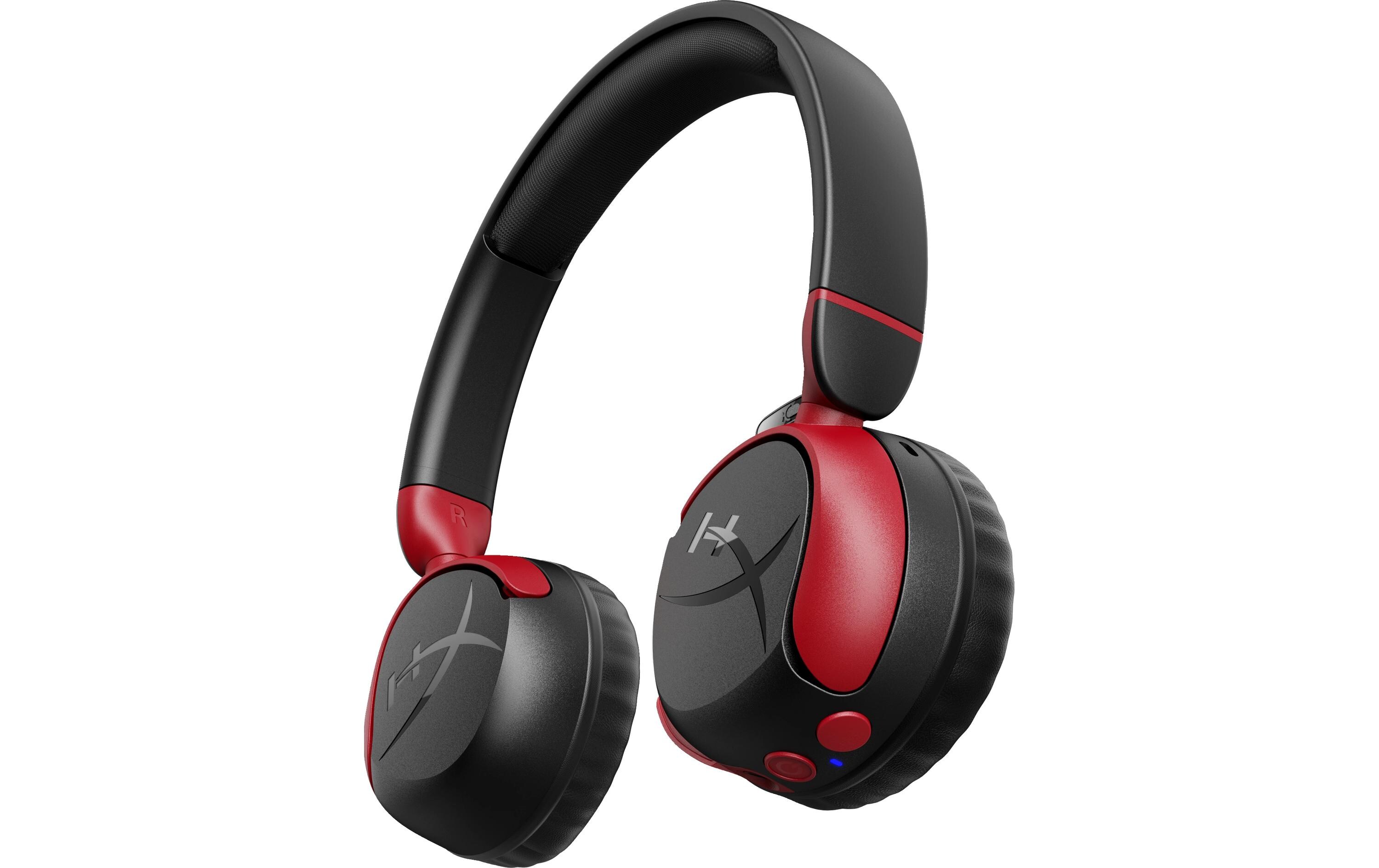 Headset Cloud Mini Wireless Rot/SchwarzKomfortables Gaming-Headset für PC und Spielkonsolen