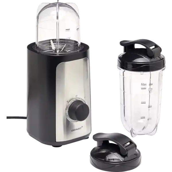 Edelstahl-Mixer 500 W inkl. 2 Trinkflaschen