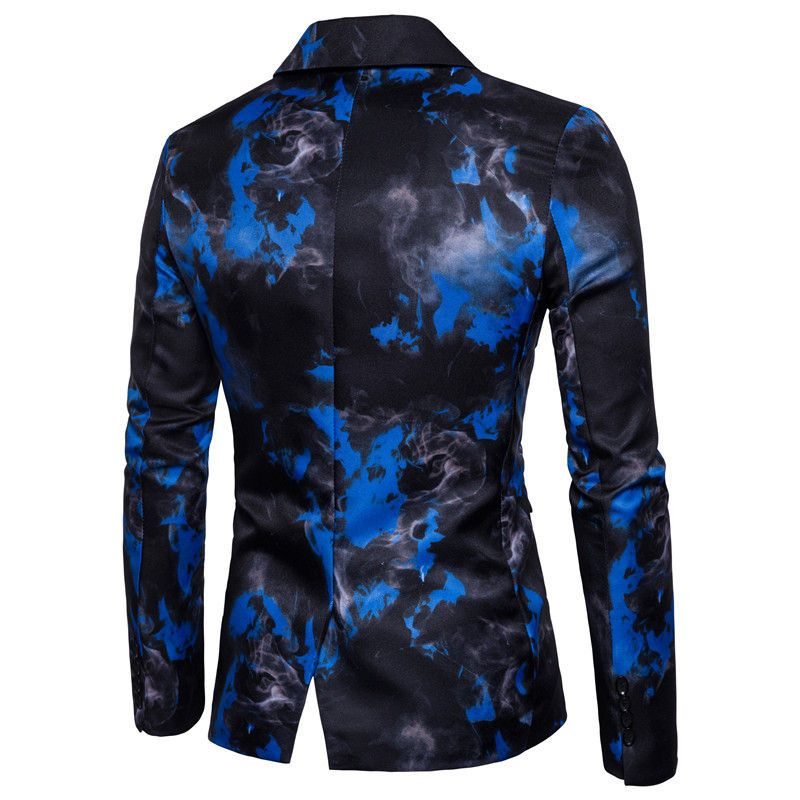 Aozora - Blazer met één knoop en print