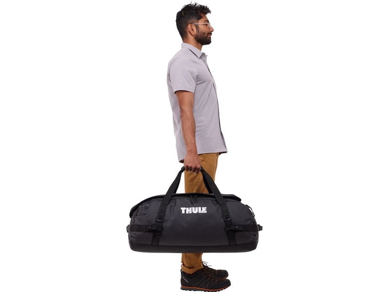 Thule Duffle Bag Chasm 70 l, Black Reisetasche und Rucksack in einem