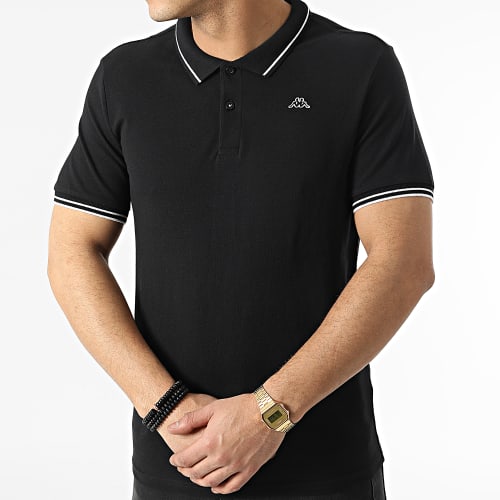 Polo A Manches Courtes Logo Ezio 351683W Noir