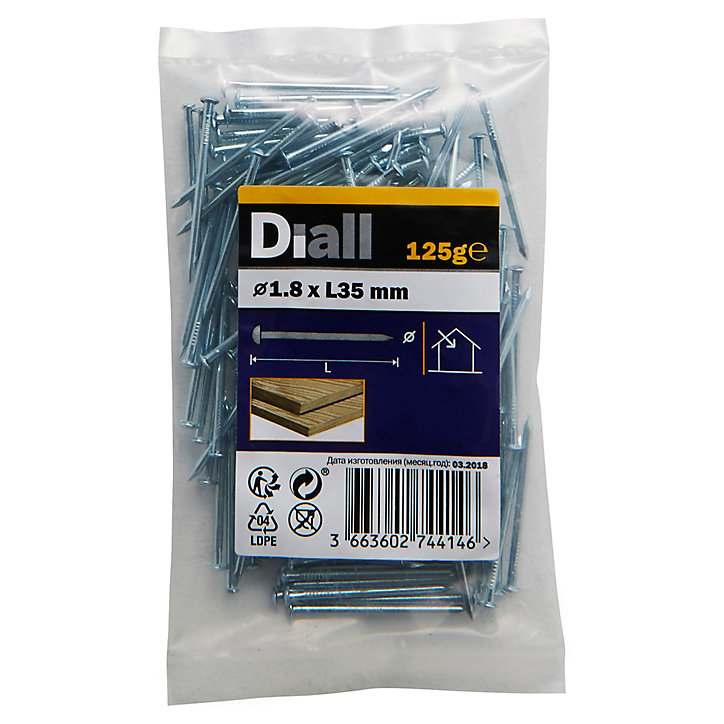 Clous à tête bombée en acier zingués 1,8x35 - 125g