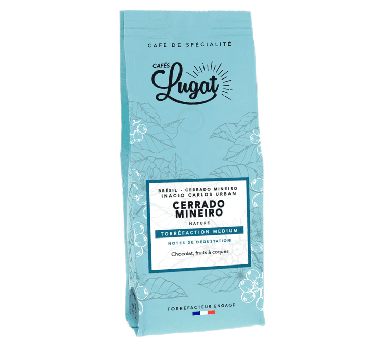 250 g - Café en grain Brésil Cerrado Mineiro  - CAFES LUGAT