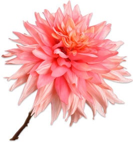 Silk-Ka kunstbloem Dahlia roze 65 cm