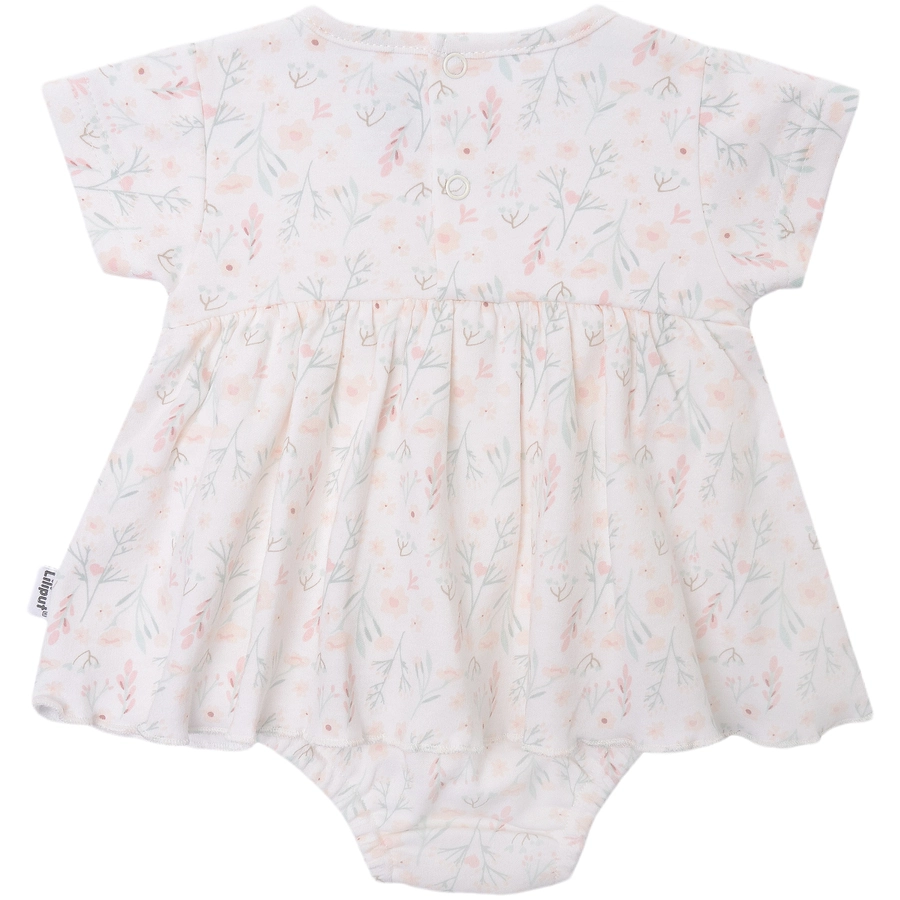 Liliput Bodykleid Blumen weiss-rosa